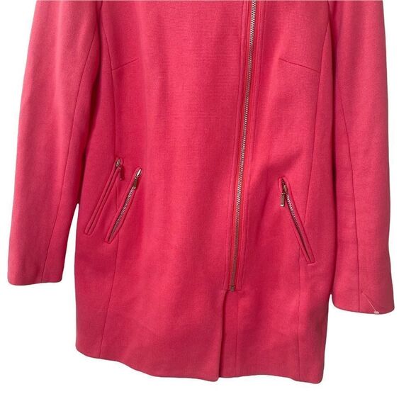 INC Women’s Asymmetrical Zip Coat Sz L - Picture 4 of 9